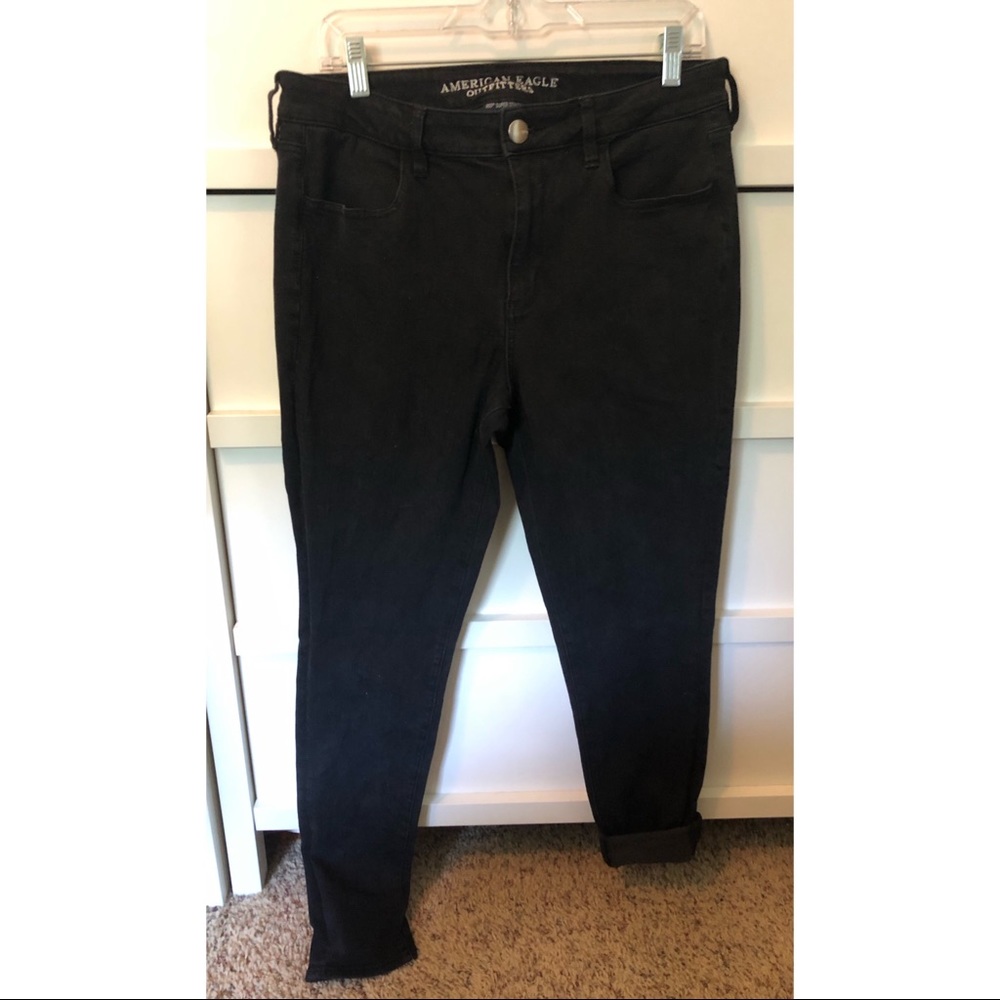 American Eagle Black High Rise Jegging